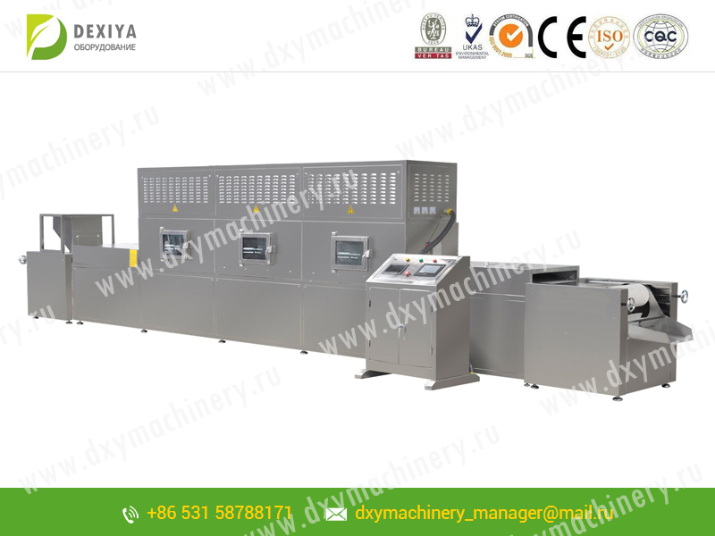 Microwave equipment for drying wood